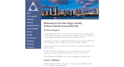 Desktop Screenshot of alanonsandiego.org